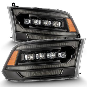 09-18 Ram 2500 NOVA LED Proj Headlights Plank Style Alpha Blk w/Activ Light/Seq Signal/DRL