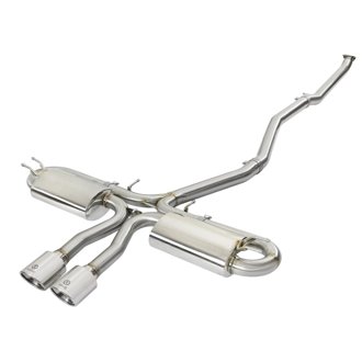 Takeda 3 IN 304 Stainless Steel Cat-Back Exhaust System w/ Polished Tips