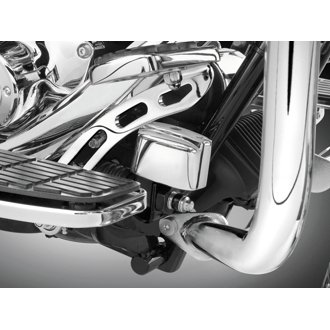 Rear Master Cylinder Cover 99-07 Touring, 00-17 Softail Models Chrome