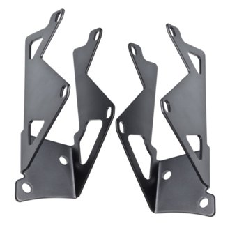 Dual Mounting Pillar Brackets, Black, Pair
