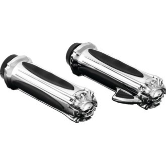 Zombie Grips With Throttle Boss Throttle-By-Wire Chrome