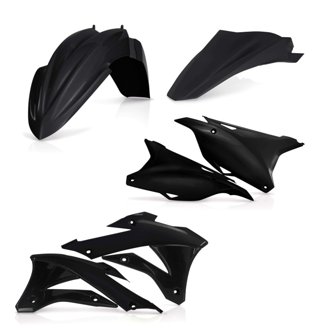 14-21 Kawasaki KX85/100 Plastic Kit - Black