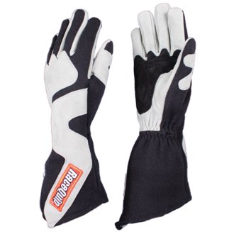SFI-5 Gray/Black Small Long Angle Cut Glove