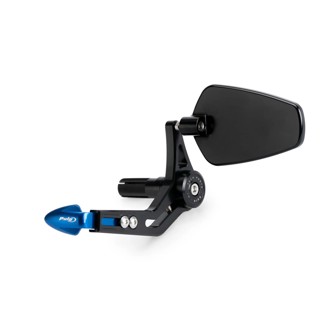 Clutch Lever Protector With Rearview Mirror Pro Blue
