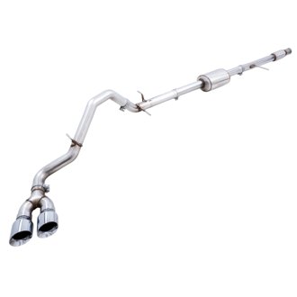 AWE 0FG Dual Side Exit for 4th Gen Silverado/Sierra 1500 5.3L (Flat Bumper)