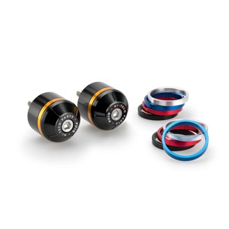 Short Bar End Weights With Rim Black