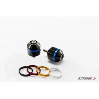 Short Bar End Weights With Rim Black