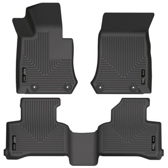 17-22 Mercedes-Benz GLC300 Weatherbeater Black Front & 2nd Seat Floor Liners