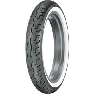 D401 Front Tire - 100/90-19 M/C 57H TL - Wide Whitewall