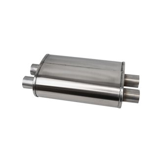 Corsa PRO-Series Tuned 304SS Muffler 2.5in Dual Inlet/Outlet - 22.25in OAL