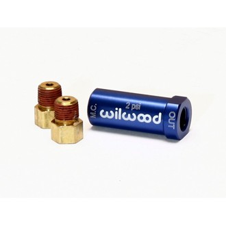 Wilwood Residual Pressure Valve - New Style w/ Fittings - 2# / Blue