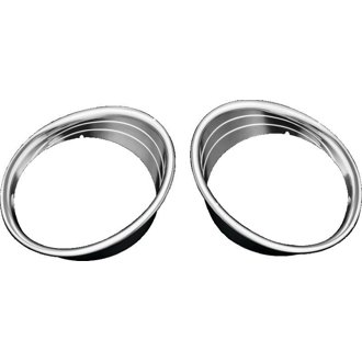 Driving Light Bezels Indian Chrome