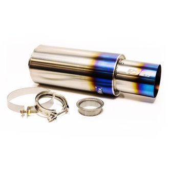 Universal 2.5in 3-Bolt Tip Revolution Ti Muffler