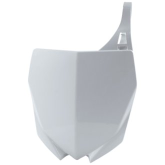 15-20 Yamaha YZ/ YZ125X-250X/ YZ250FX-450FX/ 10-18 YZ250F-450F Front Number Plate - White