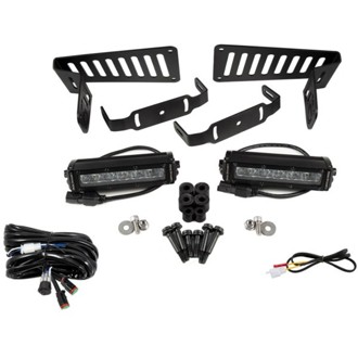 18-21 Jeep JL Wrangler/Gladiator SS6 Cowl LED Bracket Kit - White Driving