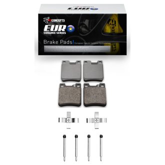 R1 Euro Ceramic Pads and Hardware Kit