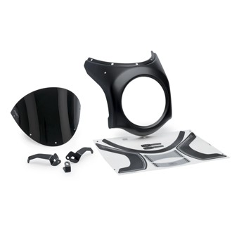 Retro Semi Fairing Black