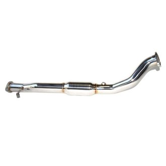 08-15 Mitsubishi Evolution X High Flow Cat Downpipe & Test Pipe (One Piece