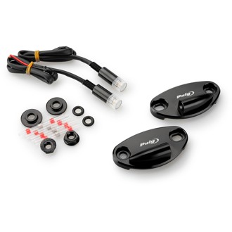 Rearview Mirrors Caps with Turn Lights Tab Black