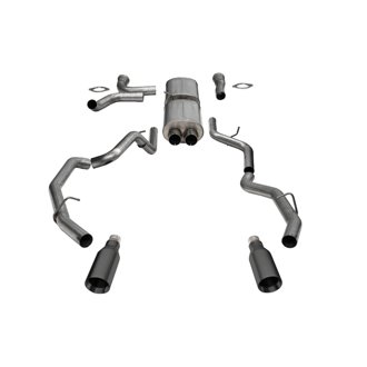 Corsa 25-26 RAM 1500 RHO Crew Cab 3.0L T Cat-Back Dual Rear Exit w/ 5in Single Gun Metal Pro Series