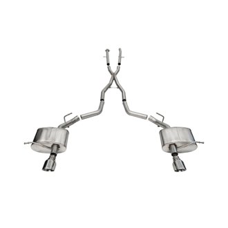 Corsa 2011-2025 Dodge Durango Xtreme 2.5in Cat-Back Dual Rear Exit w/ Single 4.5in Polished Tips