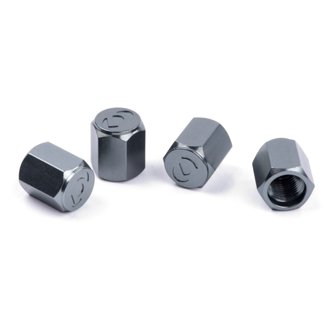 Valve Stem Caps - Gunmetal (Set of 4