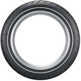 American Elite Bias Front Tire - 130/80B17 M/C 65H TL - Narrow Whitewall