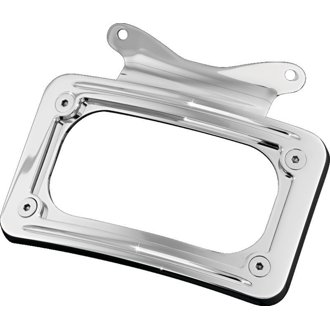 Curved License Plate Mount Chrome