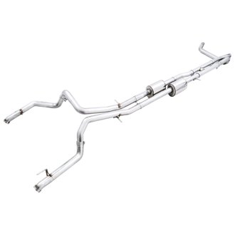 AWE 0FG Catback for Silverado ZR2/Sierra AT4X - Dual Bashguard (no tips)