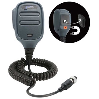 Hand Mic for GMR25 Mobile Radio with Scosche MagicMount