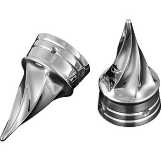 Twisted Axle Caps Chrome
