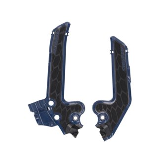 2025 KTM TC85 Frame Guards- X-Grip - Blue/Black