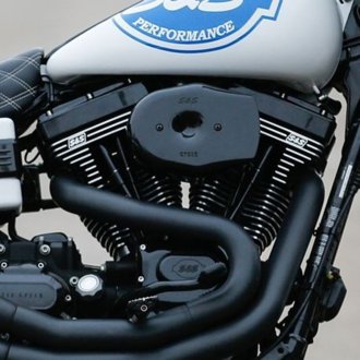 01-15 Fuel-Injected Softail Models Stealth Air Cleaner Kit w/ Black Tribute Cover