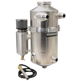 Universal 16.5in Tall 60/40 Split Dual Inlet 2 Piece Dry Sump Tank