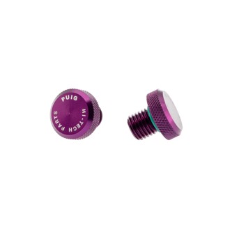 Mirror Hole Screw Plug Purple