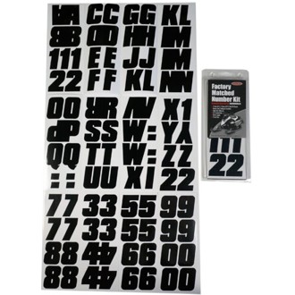 Snowmobile Lettering Registration Kit 2 in. - 500 Solid Black