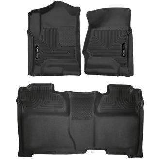 14-18 Chevrolet Silverado Crew Cab X-Act Contour Front & Second Seat Floor Liners