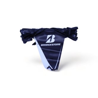REPEATING PENNANTS BLACK AND WHITE 42' LONG