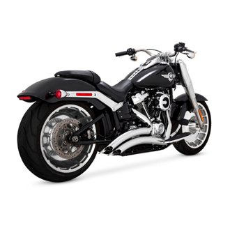 HD Softail 86-09 Big Radius 2-2 Chrome Full System Exhaust