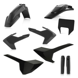 17-19 Husqvarna TE150-300/ FE250-501/ TE250i/ TE300i Full Plastic Kit - Black