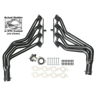 STANDARD SILVER EO HEADERS, 1967-91 GM 2WD/4WD TRUCKS, SUVS; 396-502 WITH A.I.R.