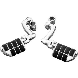 Longhorn Offset Dually ISO Pegs With 1-1/4in Clamp Chrome