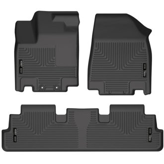 2022 Nissan Pathfinder/Infiniti QX60 Weatherbeater Black Front & 2nd Seat Floor Liners