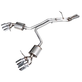 AWE Touring Edition Exhaust for '22+ Porsche Macan 2.9TT - Chrome Silver Tips