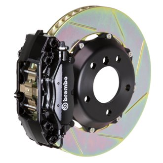 02-06 Mini Cooper Fr GT BBK 4Pis Cast 2pc 320x28 2pc Rotor Slotted Type1-Black