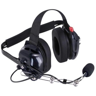H42 Behind the Head (BTH) Headset for 2-Way Radios Carbon Fiber