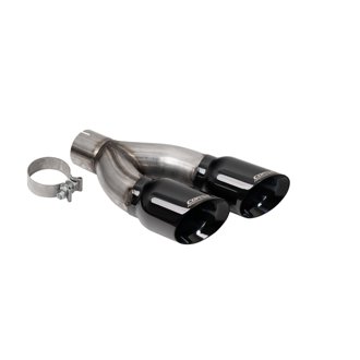 Corsa 2022-2024 Toyota Tundra 4WD 4in Single Side Dual Outlet Tip Kit - Black PVD