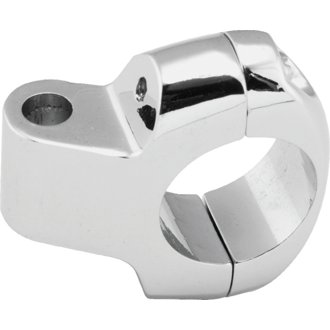 Bikers Choice Chrome Custom Mirror Clamp For 1 Inch Bar Universal