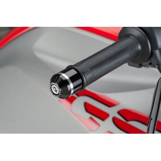Short Bar End Weights With Rim Black