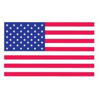 5-PACK STICKER- USA FLAG